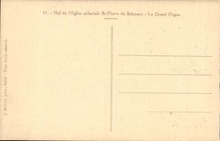 Nave of the Abbey church St Pierre de Solesmes - CPA