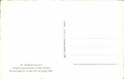 Saint Jean de Luz CPa L'eglise paroissiale ou fut celebre le mariage de Louis XIV le 9 juin 1660