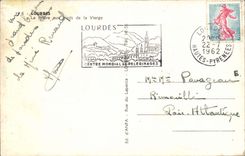 Lourdes CPA the prayer with the feet of the virgin