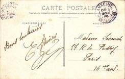 Luxeuil les Bains CPA hydropathic establishment and the park