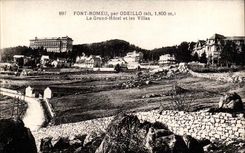 Fort Romeu by Odeillo CPA the large hotel and villas