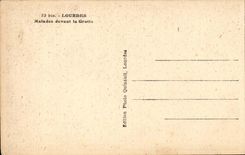 Lourdes Sick CPA in front of the cave