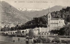 Lourdes CPA the cave the basilica and the swimming pool