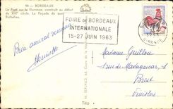 Bordeaux CPA the bridge on the Garonne builds at the beginning of the 19ele the frontage of the Richelieu quay