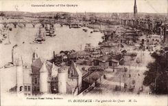 Bordeaux CPA View of the quays