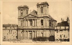 Belfort CPA the church Saint Christophe bombardee