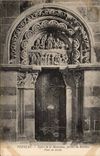 Vezelay CPA Church of the madeleine gate of Narthex Gate of right-hand side