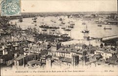 Bordeaux CPA View of the roads taken of the tower Michel Saint