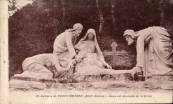 CPA Calvaire of Pontchateau Jesus is descended from the cross