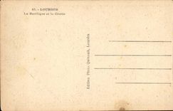 Lourdes CPA the basilica and the cave