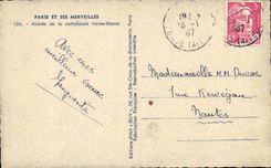 Paris CPA Abside de la cathedrale Notre Dame