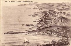 CPA of Menton has Cannes has flight of bird