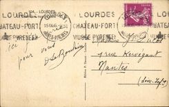 Lourdes CPA Basilica seen of dimension