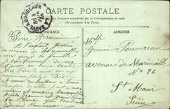 Bordeaux CPA the monument of Gambetta