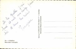 Lourdes CPA interallied Monument