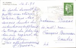 Lourdes CPA the basilica the cave