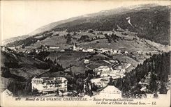 CPA Berg von grossem heiligem Chartreuse Pierre de Chartreuse Diat und das Hotel vom grossen Som