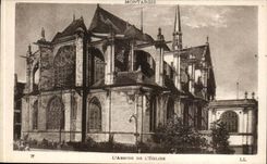 Montargis CPA the apse of the church