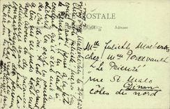 Maslesherbes CPA Frontage of the castle of Rouville