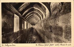 Sully on the Loire CPA feudal Castle Covered way