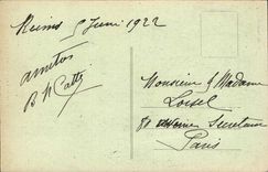 Reims - in den Ruinen nach dem Ruhestand der Deutschen - die Kathedrale - CPA