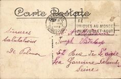 Versailles - Panorama of the Castle and its Gardens - CPA