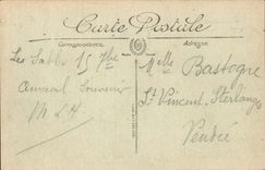 Sands Of olonne CPA the hotel of the embankment and the beach