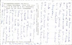 Bourbonnes les Bains - L'Eglise Notre dame - Debut XIII siecle - CPA