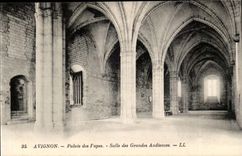 Avignon CPA palate of the popes Rooms of the great audiences