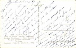 Morocco CPA Casablanca Law courts MArast Municipal services Places Lyautey Mosquee