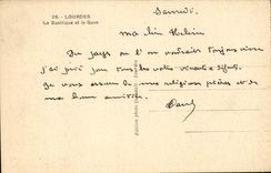 Lourdes CPA the basilica and Gave