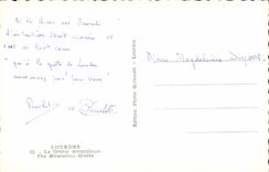 Lourdes CPA the miraculous cave