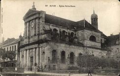 Autun CPA Notre Dame Church