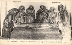 Interior Nevers CPA of the cathedral the crypt Burial of Christ
