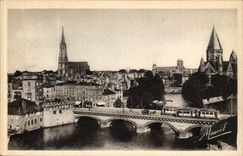 Metz CPA the average bridge (tram)