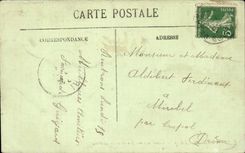 Villard de Lans - Felsen von Cornafion und der Kragen 'vom Bogen CPA