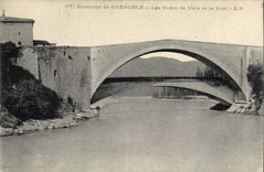 Surroundings of Grenoble - Bridges of Claix and Drac CPA