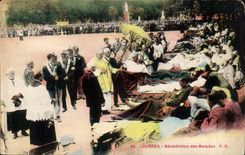 Lourdes - Blessing of the Patients - CPA