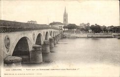 Libourne - Bridge on the Dordogne builds under Napoleon I - CPA