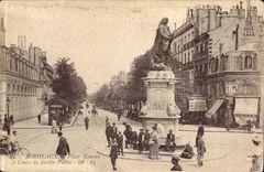 Bordeaux CPA Places Tourny and course of the public garden