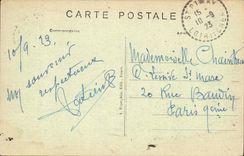 Montoire CPA Abisde de l'ancienne Eglise de Saint Oustrille et ruines du chateau