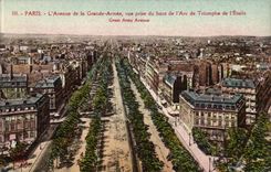 Paris CPA Which occurred of the Large Army seen from top of Arc de Triomphe of star
