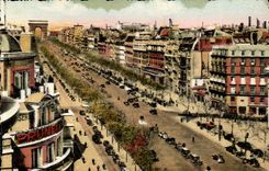 Paris CPA Avenue des Champs Elysees
