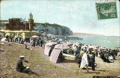 Dieppe CPA der Strand