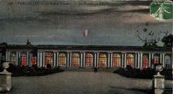 Versailles CPA large Trianon the frontage