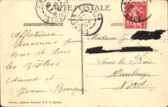 Beziers CPA Panorama of the plain of the orb and mill of Bagnols