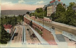 Pau CPA the boulevard of the Pyrenees