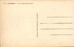 Lourdes - the Couronnee Virgin - CPA