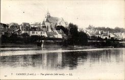 Candes - Vue Generale cote nord - CPA 