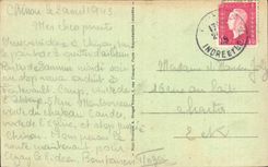 Chinon - the Quay Charles VII and the Castle - CPA